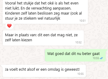 Het is oke als het even niet lukt.